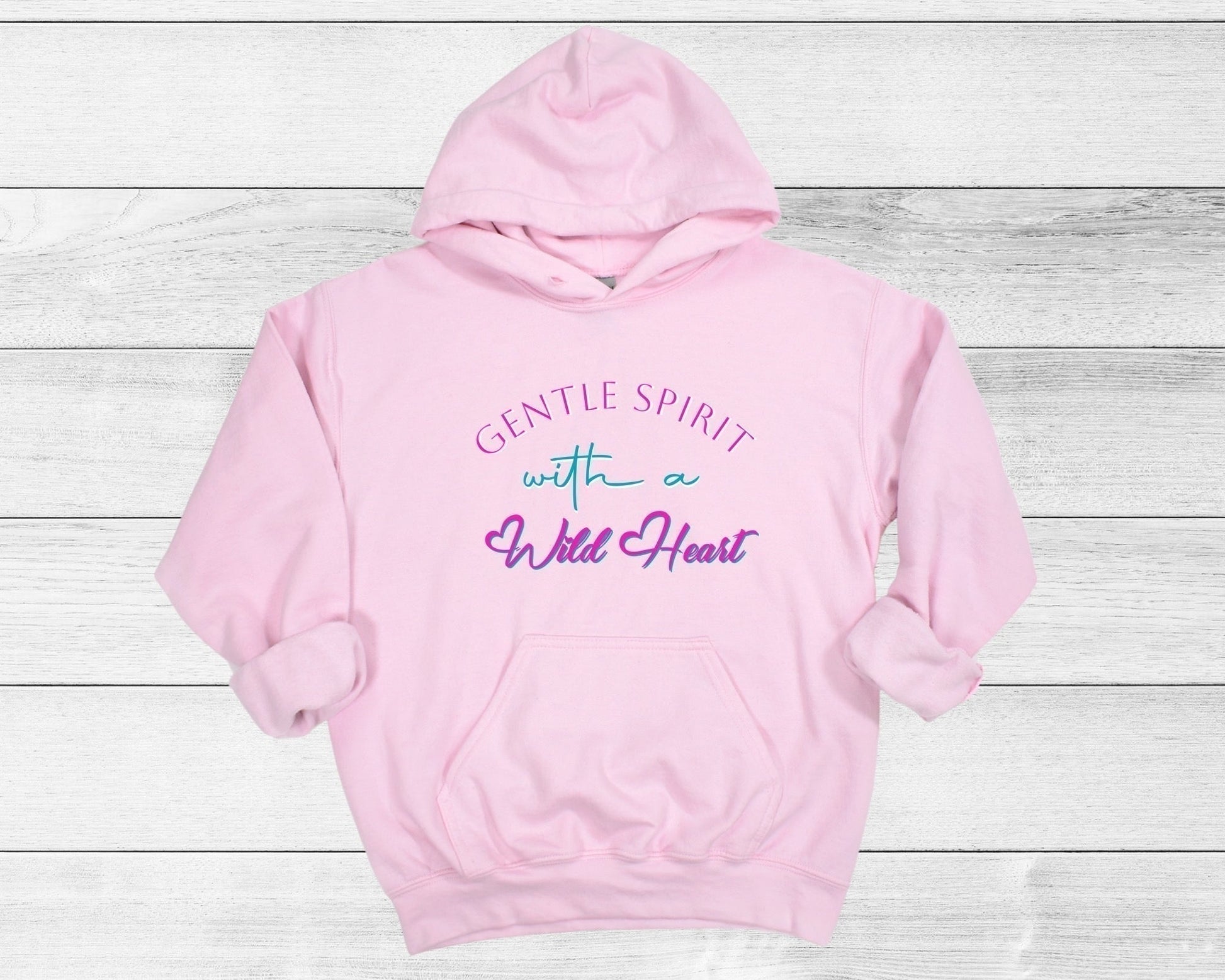 Gentle Spirit With A Wild Heart Girl’s Youth Hoodie - Premium Kids clothes -  Follower Of Faith Apparel Back-to-School, Christian apparel for girls, DTG, Gentle spirit with a wild heart, Girls apparel, girls christian clothing, girls hoodie, girls winter wear, Hoodies, Kids' Clothing, Love hoodie, new, Regular fit, Sweatshirts, youth, Youth hoodie Shop our Christian T-Shirts & Apparel