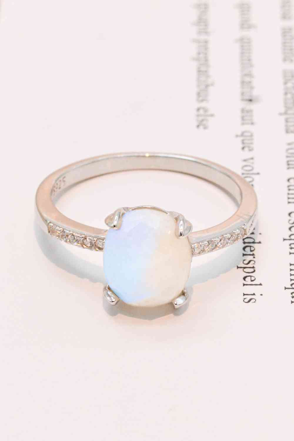 Get A Move On Moonstone Ring - Premium Ring -  Follower Of Faith Apparel CHAMSS, faith jewelry, jewelry, minimalist jewelry, minimalist ring, moonstone ring, promise ring, Ring, Ship From Overseas Shop our Christian T-Shirts & Apparel