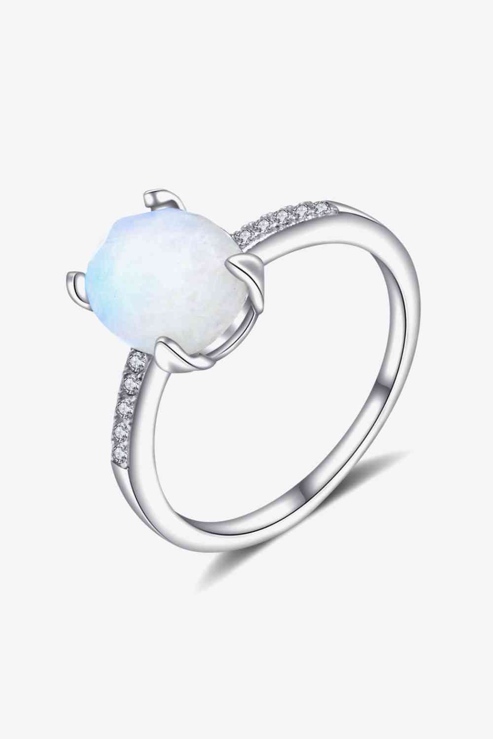 Get A Move On Moonstone Ring - Premium Ring -  Follower Of Faith Apparel CHAMSS, faith jewelry, jewelry, minimalist jewelry, minimalist ring, moonstone ring, promise ring, Ring, Ship From Overseas Shop our Christian T-Shirts & Apparel