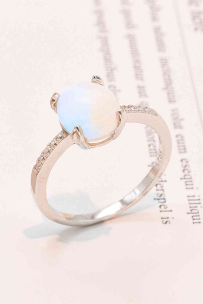 Get A Move On Moonstone Ring - Premium Ring -  Follower Of Faith Apparel CHAMSS, faith jewelry, jewelry, minimalist jewelry, minimalist ring, moonstone ring, promise ring, Ring, Ship From Overseas Shop our Christian T-Shirts & Apparel