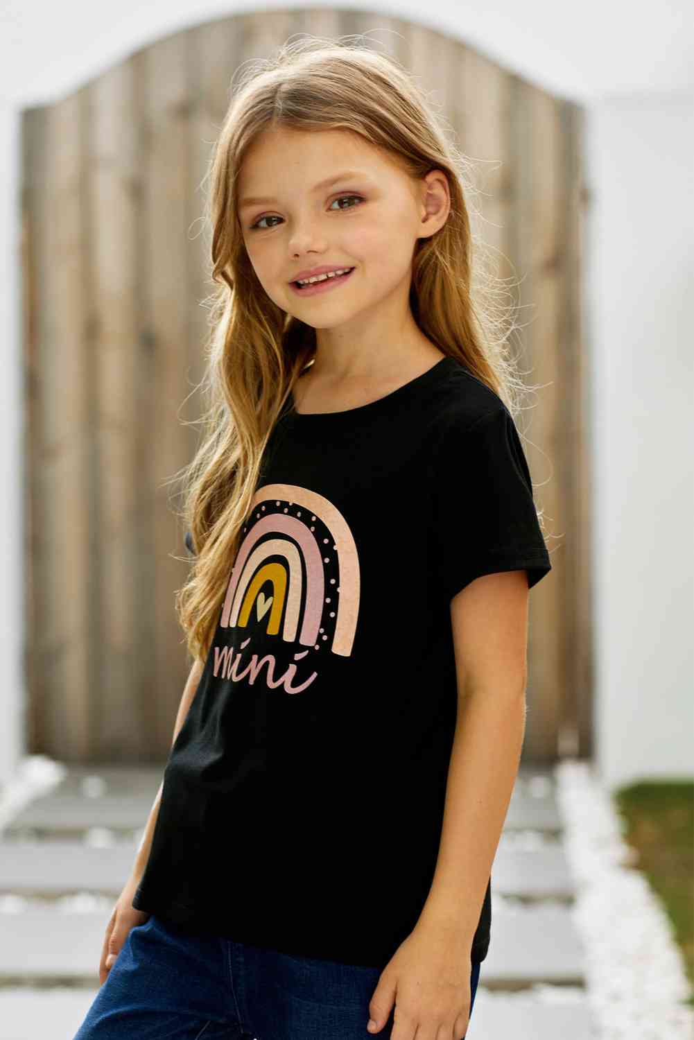 Girls Graphic Round Neck Tee Shirt - Premium Youth Tee -  Follower Of Faith Apparel Ship From Overseas, SYNZ Shop our Christian T-Shirts & Apparel