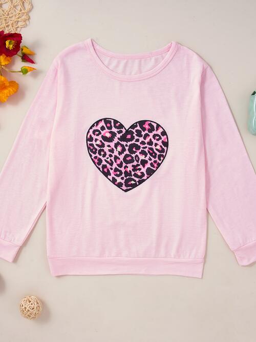 Girls Leopard Heart Graphic Top and Pants Set (sizes from 5T-12girls) - Premium Kids Sets -  Follower Of Faith Apparel D.Y.X, Heart sweatshirt, Hearts, Ship From Overseas, Valentine's Day Picks, Valentines day, Valentines picks Shop our Christian T-Shirts & Apparel