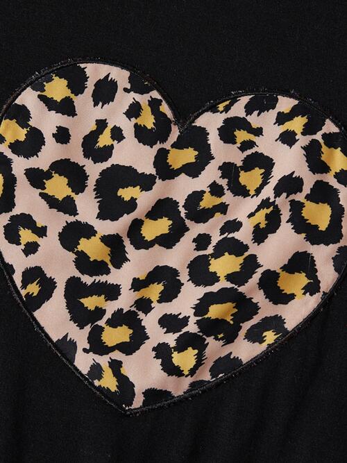 Girls Leopard Heart Graphic Top and Pants Set (sizes from 5T-12girls) - Premium Kids Sets -  Follower Of Faith Apparel D.Y.X, Heart sweatshirt, Hearts, Ship From Overseas, Valentine's Day Picks, Valentines day, Valentines picks Shop our Christian T-Shirts & Apparel