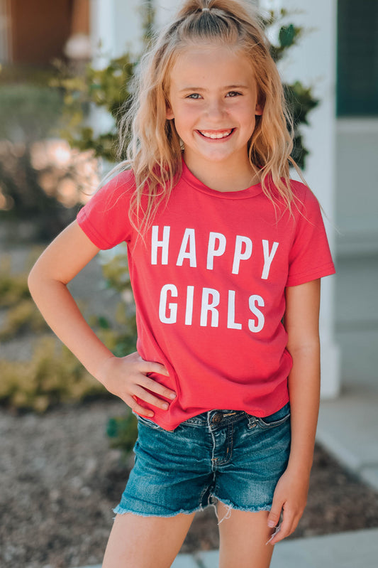 Girls Letter Graphic Short Sleeve T-Shirt - Premium Youth Tee -  Follower Of Faith Apparel Ship From Overseas, SYNZ Shop our Christian T-Shirts & Apparel