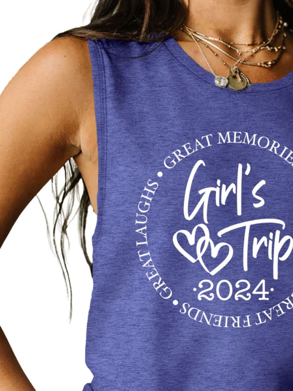 Girls Trip 2024 Ladies Tank Top - Premium Ladies Tank Top -  Follower Of Faith Apparel Girls night apparel, Girls night tank top, Girls trip 2024, Girls weekend getaway tank top, ladies tank top, Ladies Tank Tops, Matching girls trip tank top, S.J.F.S, Ship From Overseas, womens apparel, Womens tank top Shop our Christian T-Shirts & Apparel