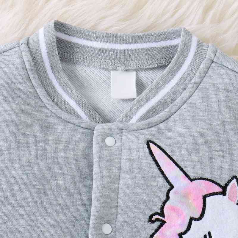 Girls Unicorn Long Sleeve Jacket (sizes 4T to Girls 7) - Premium Kids Sets -  Follower Of Faith Apparel D.Y.X, Girls unicorn jacket, Ship From Overseas, Toddler, Toddler apparel, toddler clothing, toddler girl, Toddler jacket, Toddlers, toddlers clothes, Unicorn Shop our Christian T-Shirts & Apparel