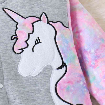 Girls Unicorn Long Sleeve Jacket (sizes 4T to Girls 7) - Premium Kids Sets -  Follower Of Faith Apparel D.Y.X, Girls unicorn jacket, Ship From Overseas, Toddler, Toddler apparel, toddler clothing, toddler girl, Toddler jacket, Toddlers, toddlers clothes, Unicorn Shop our Christian T-Shirts & Apparel