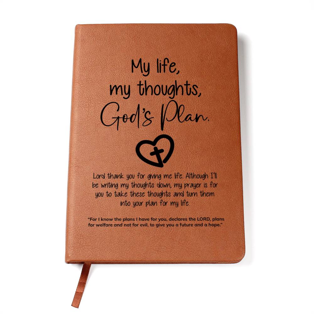 God's Plan Journal - Premium Christian Journal -  Follower Of Faith ApparelChristian journal, Christian Leather Journal, Journals, Journals & Notebooks Shop our Christian T-Shirts & Apparel