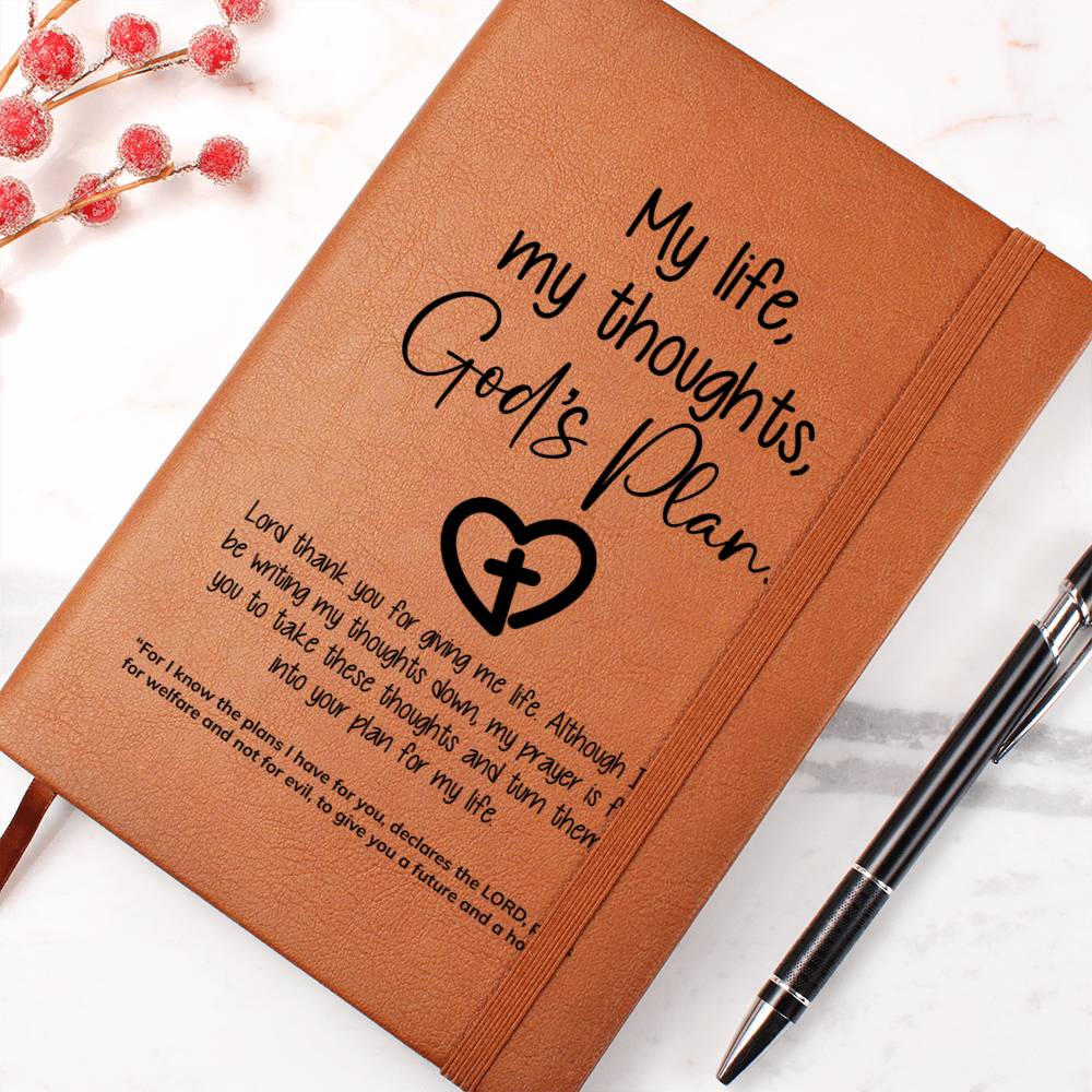 God's Plan Journal - Premium Christian Journal -  Follower Of Faith ApparelChristian journal, Christian Leather Journal, Journals, Journals & Notebooks Shop our Christian T-Shirts & Apparel