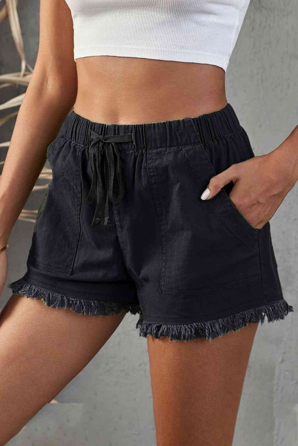 Leslie Freyed Hem Ladies Denim Shorts - Follower Of Faith Apparel