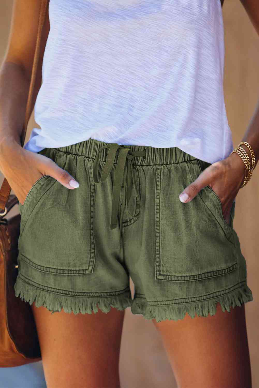 Leslie Freyed Hem Ladies Denim Shorts - Follower Of Faith Apparel