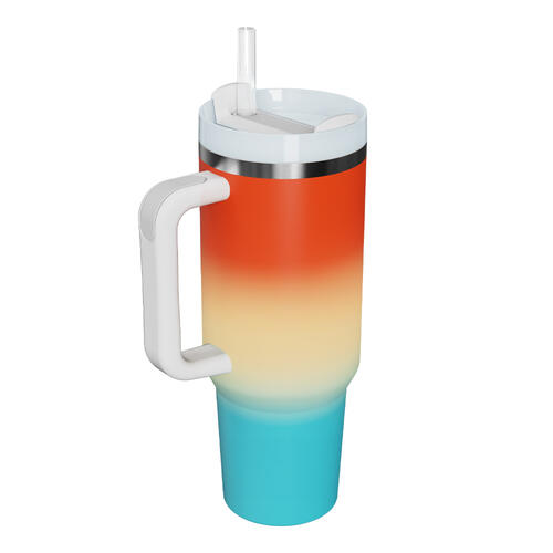 Gradient Multicolor Stainless Steel Tumbler - Premium Tumblers -  Follower Of Faith Apparel 40oz tumblers, Accessories, cup, D.T., drink, fits car cup holder, Gradient Multicolor Stainless Steel Tumbler, multicolor tumblers, popular TikTok tumbler, Ship from USA, TikTok tumbler, tumblers with handle, tumblers with handle and straw, viral tumbler Shop our Christian T-Shirts & Apparel