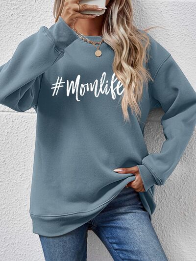 Graphic #MomLife Round Neck Ladies Sweatshirt - Premium Sweatshirt -  Follower Of Faith Apparel Changeable, green, Ladies sweatshirt, Ladies sweatshirts, Mom life, Momlife, new, new arrival, new arrivals, Ship From Overseas Shop our Christian T-Shirts & Apparel