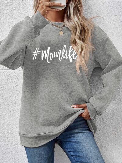 Graphic #MomLife Round Neck Ladies Sweatshirt - Premium Sweatshirt -  Follower Of Faith Apparel Changeable, green, Ladies sweatshirt, Ladies sweatshirts, Mom life, Momlife, new, new arrival, new arrivals, Ship From Overseas Shop our Christian T-Shirts & Apparel