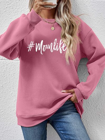 Graphic #MomLife Round Neck Ladies Sweatshirt - Premium Sweatshirt -  Follower Of Faith Apparel Changeable, green, Ladies sweatshirt, Ladies sweatshirts, Mom life, Momlife, new, new arrival, new arrivals, Ship From Overseas Shop our Christian T-Shirts & Apparel