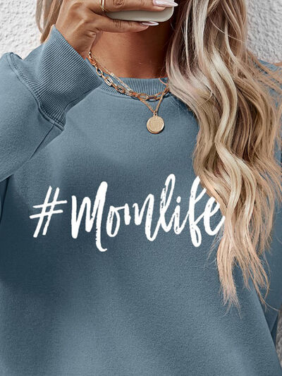 Graphic #MomLife Round Neck Ladies Sweatshirt - Premium Sweatshirt -  Follower Of Faith Apparel Changeable, green, Ladies sweatshirt, Ladies sweatshirts, Mom life, Momlife, new, new arrival, new arrivals, Ship From Overseas Shop our Christian T-Shirts & Apparel