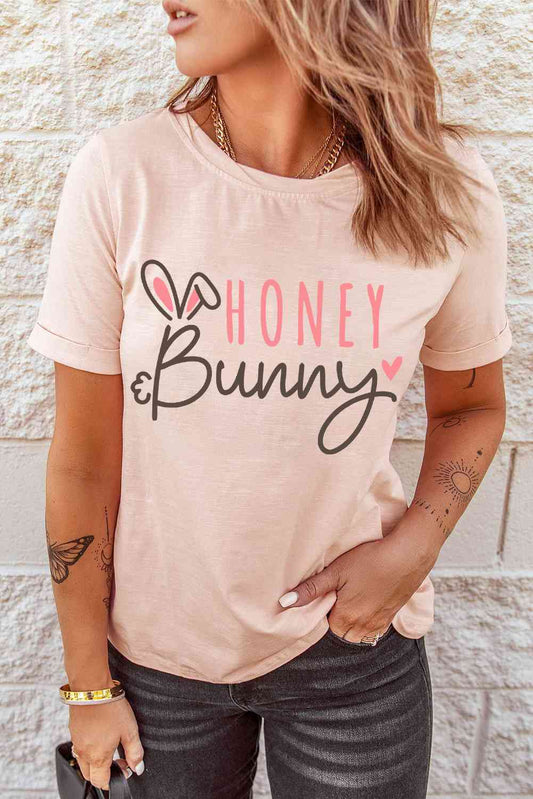 HONEY BUNNY Easter Ladies T-Shirt - Follower Of Faith Apparel