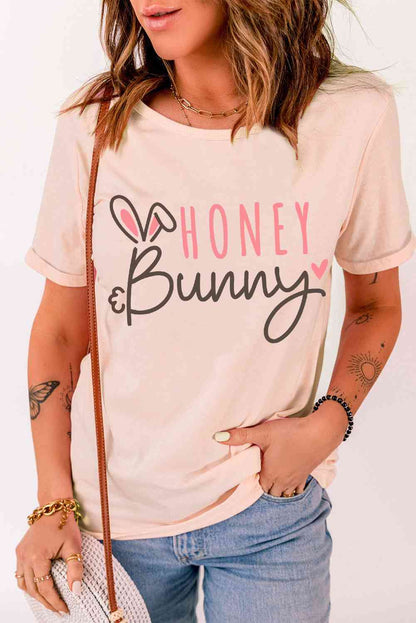 HONEY BUNNY Easter Ladies T-Shirt - Follower Of Faith Apparel