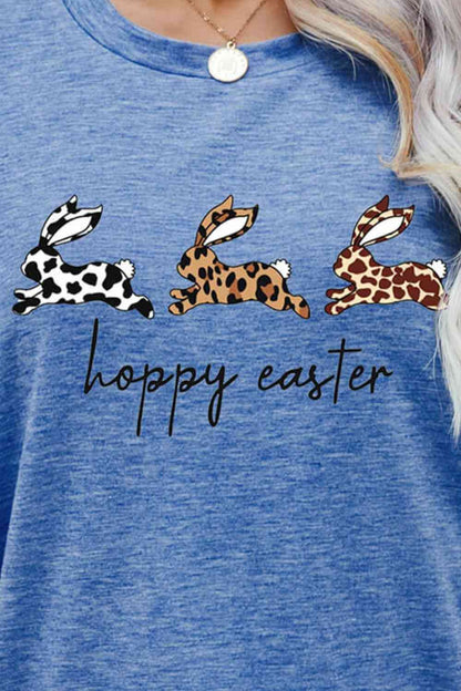 HOPPY EASTER Bunny Ladies T-Shirt - Follower Of Faith Apparel