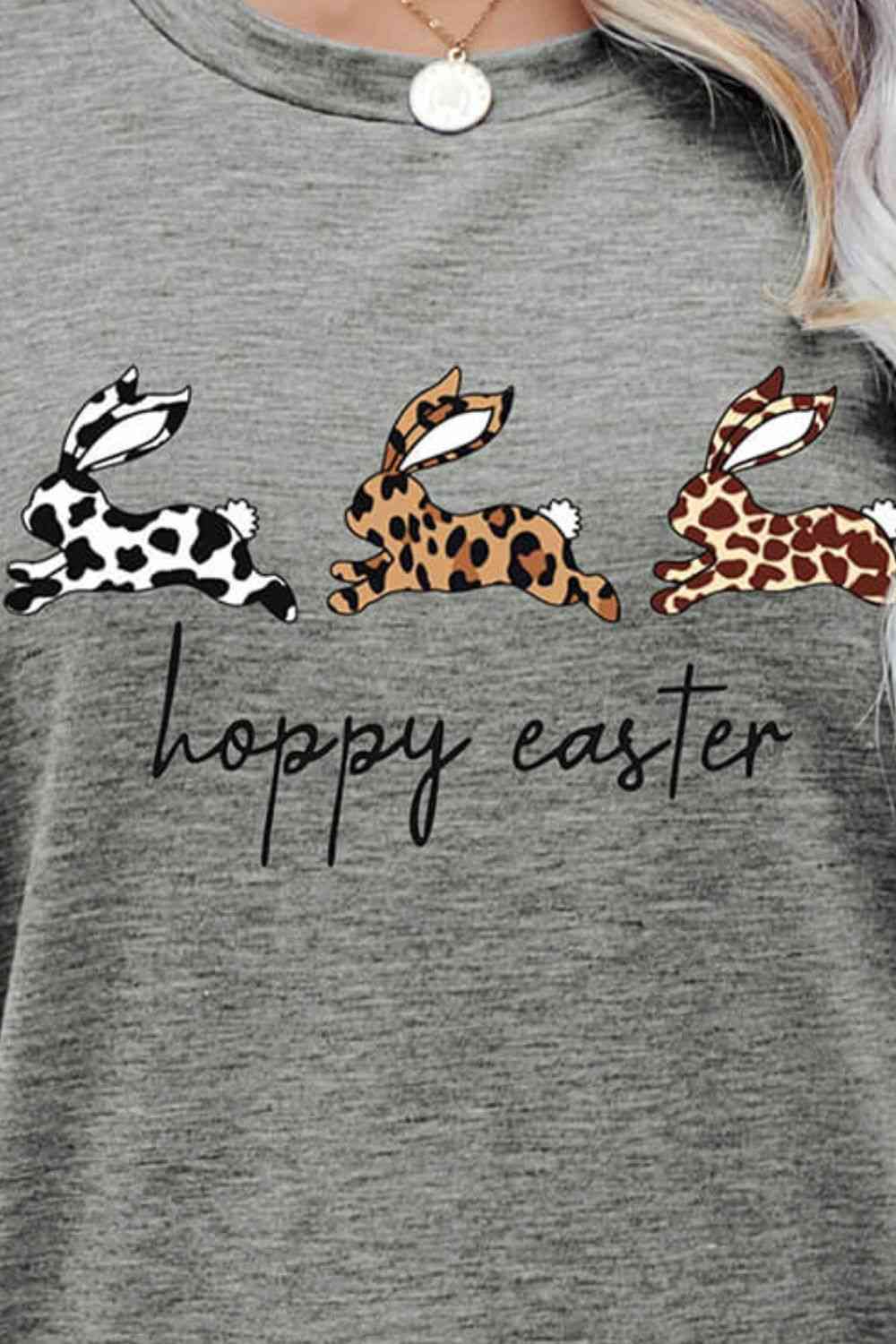 HOPPY EASTER Bunny Ladies T-Shirt - Follower Of Faith Apparel