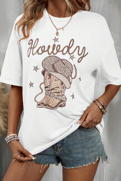 HOWDY Ladies Short Sleeve T-Shirt - Premium T-Shirt -  Follower Of Faith Apparel Christian cowgirl t shirts, Cowgirl apparel, cowgirl life, Cowgirl Life t shirt, Cowgirl life t shirts, Cowgirl t shirts, Cowgirl tees, Howdy tee, ladies Short sleeve, ladies Short Sleeve t shirt, ladies Short Sleeve tee, ladies short sleeve tees, Ship From Overseas, SYNZ, T shirts for cowgirls Shop our Christian T-Shirts & Apparel