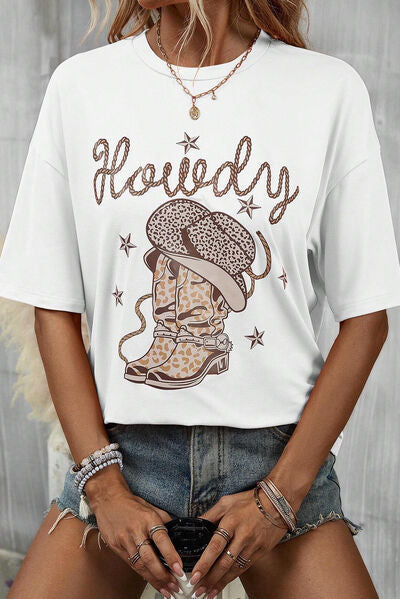 HOWDY Ladies Short Sleeve T-Shirt - Premium T-Shirt -  Follower Of Faith Apparel Christian cowgirl t shirts, Cowgirl apparel, cowgirl life, Cowgirl Life t shirt, Cowgirl life t shirts, Cowgirl t shirts, Cowgirl tees, Howdy tee, ladies Short sleeve, ladies Short Sleeve t shirt, ladies Short Sleeve tee, ladies short sleeve tees, Ship From Overseas, SYNZ, T shirts for cowgirls Shop our Christian T-Shirts & Apparel