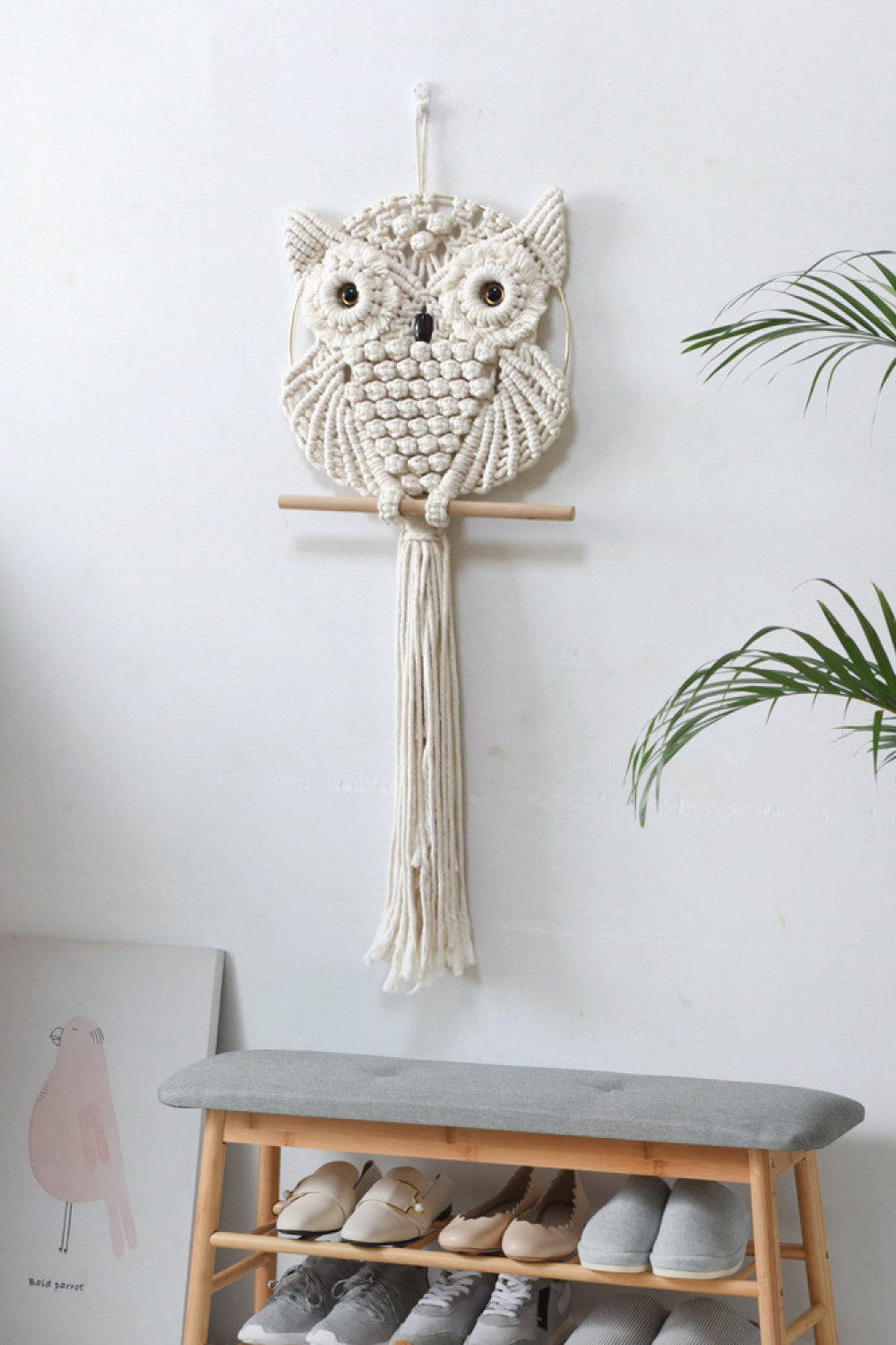 Hand-Woven Owl Macrame Wall Hanging - Premium Home Decor -  Follower Of Faith Apparel Bohemian decor, Bohemian owl wall decor, boho, Boho home decor, Boho owl decor, Boho style, Boho wall decor, FFan, Home decor, Macrame owl wall hanging, new, new arrival, new arrivals, Sale, Ship From Overseas, Wall home decor Shop our Christian T-Shirts & Apparel