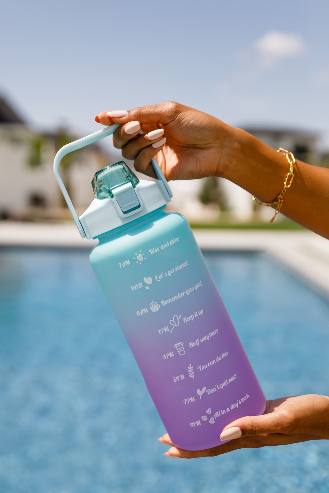 Happy Hydrations Water Bottles Green - Premium Health & Beauty -  Follower Of Faith Apparel 5-29-2023, A23, Accessories, Health & Beauty, Indoor, LaborDay23, Lifestyle, OS, Outdoor, Restocks, SB58 Shop our Christian T-Shirts & Apparel