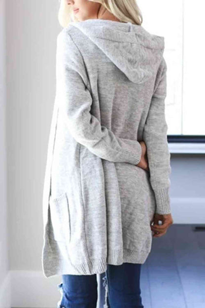 Heathered Open Front Cardigan with Pockets - Premium Cardigan -  Follower Of Faith Apparel A@Y@M, Heathered pocket cardigan, Open front cardigan, Ship From Overseas Shop our Christian T-Shirts & Apparel