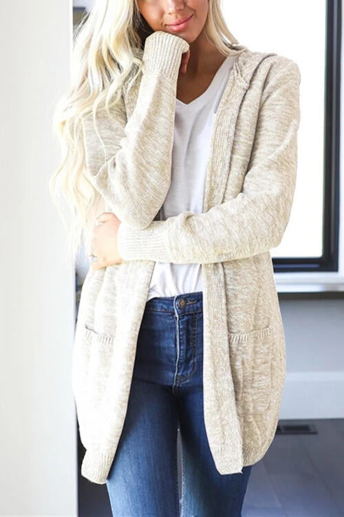 Heathered Open Front Cardigan with Pockets - Premium Cardigan -  Follower Of Faith Apparel A@Y@M, Heathered pocket cardigan, Open front cardigan, Ship From Overseas Shop our Christian T-Shirts & Apparel