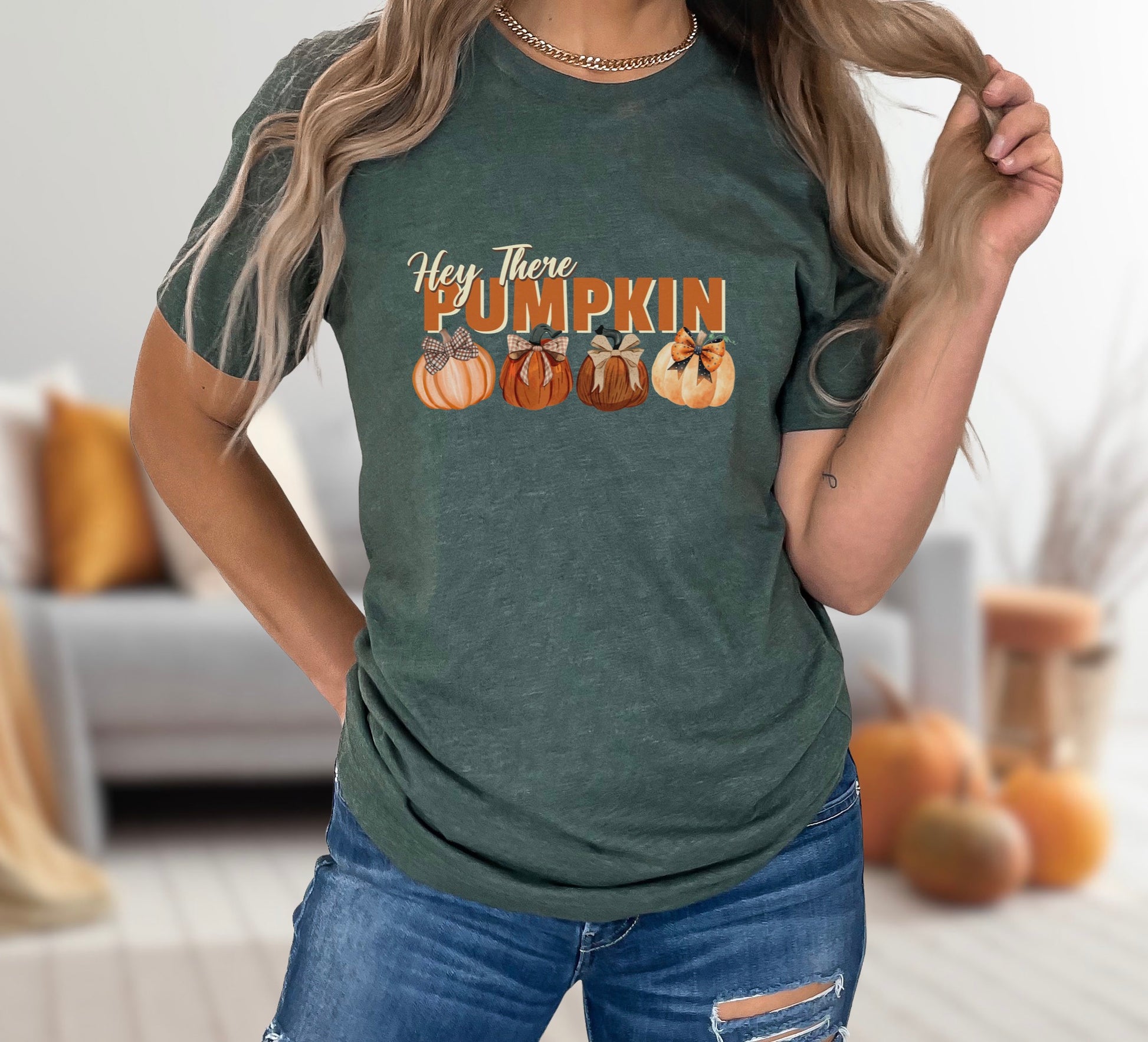 Hey There Pumpkin T-Shirt T-Shirt Follower Of Faith Apparel