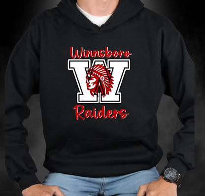 Winnsboro Unisex Red Raiders Hoodie - Follower Of Faith Apparel 