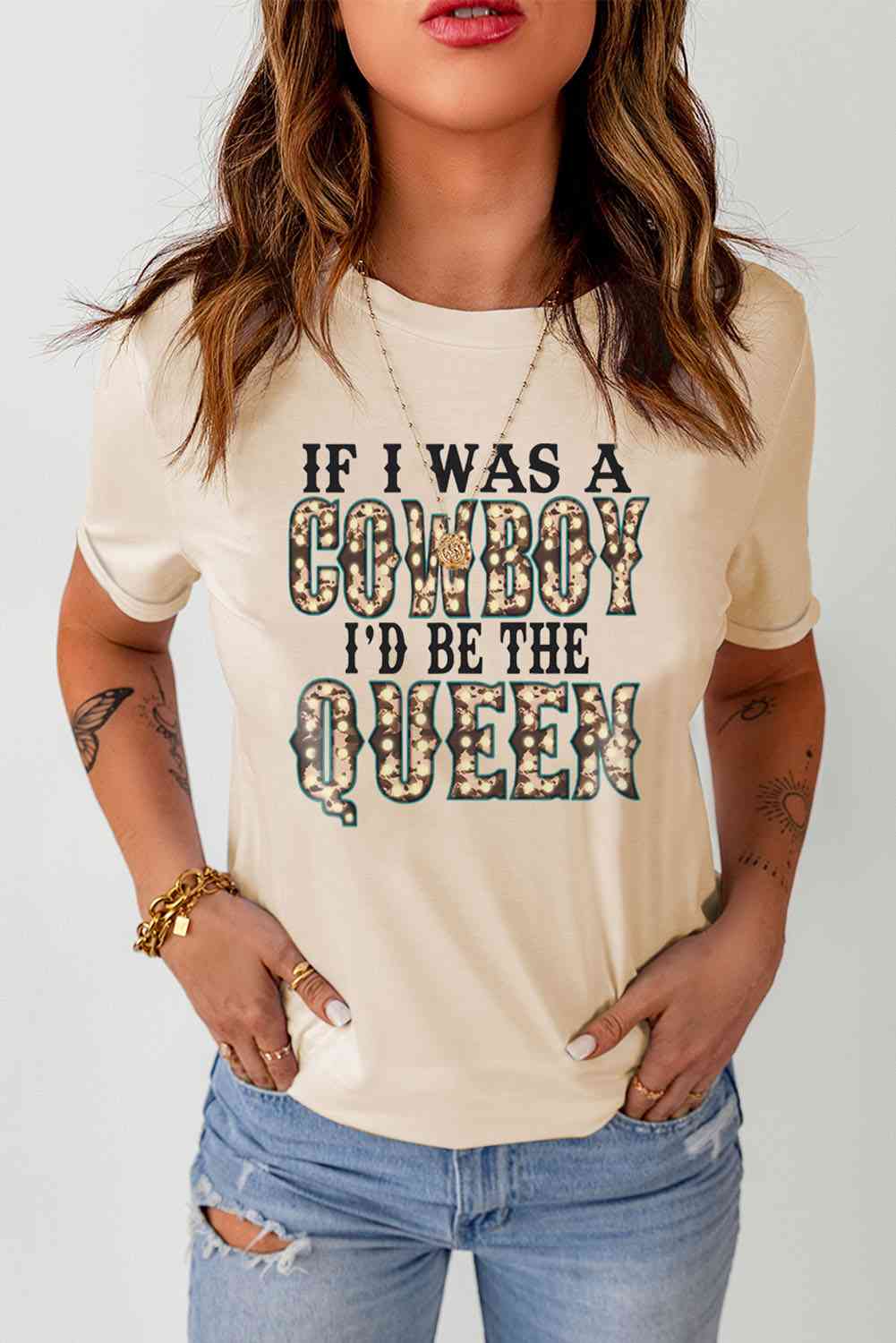 If I Was A Cowboy I’d Be The Queen Ladies Short Sleeve Tee - Premium Ladies Short Sleeve T-Shirt -  Follower Of Faith Apparel Christian cowgirl shirts, Christian cowgirl t shirts, Cowgirl apparel, Cowgirl comfy apparel, cowgirl life, Cowgirl Life t shirt, Cowgirl life t shirts, Cowgirl t shirts, Cowgirl tees, If i was a cowboy I’d be the queen Tee, Ship From Overseas, SYNZ, T shirts for cowgirls Shop our Christian T-Shirts & Apparel