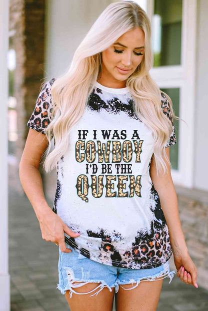 If I Was A Cowboy I’d Be The Queen Leopard Ladies Short sleeve Tee - Premium  -  Follower Of Faith Apparel Christian cowgirl shirts, Cowgirl apparel, cowgirl life, Cowgirl Life t shirt, Cowgirl life t shirts, Cowgirl t shirts, Cowgirl tees, If i was a cowboy I’d be the queen Tee, ladies Short sleeve, ladies Short Sleeve t shirt, ladies Short Sleeve tee, ladies short sleeve tees, Ship From Overseas, SYNZ, T shirts for cowgirls Shop our Christian T-Shirts & Apparel