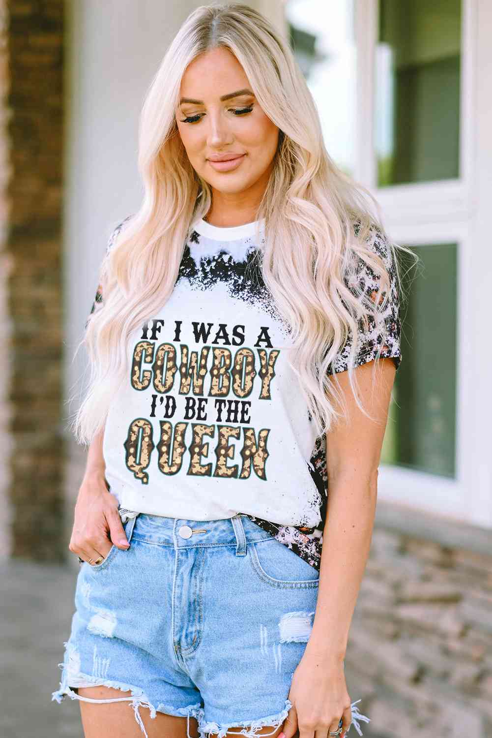 If I Was A Cowboy I’d Be The Queen Leopard Ladies Short sleeve Tee - Premium  -  Follower Of Faith Apparel Christian cowgirl shirts, Cowgirl apparel, cowgirl life, Cowgirl Life t shirt, Cowgirl life t shirts, Cowgirl t shirts, Cowgirl tees, If i was a cowboy I’d be the queen Tee, ladies Short sleeve, ladies Short Sleeve t shirt, ladies Short Sleeve tee, ladies short sleeve tees, Ship From Overseas, SYNZ, T shirts for cowgirls Shop our Christian T-Shirts & Apparel