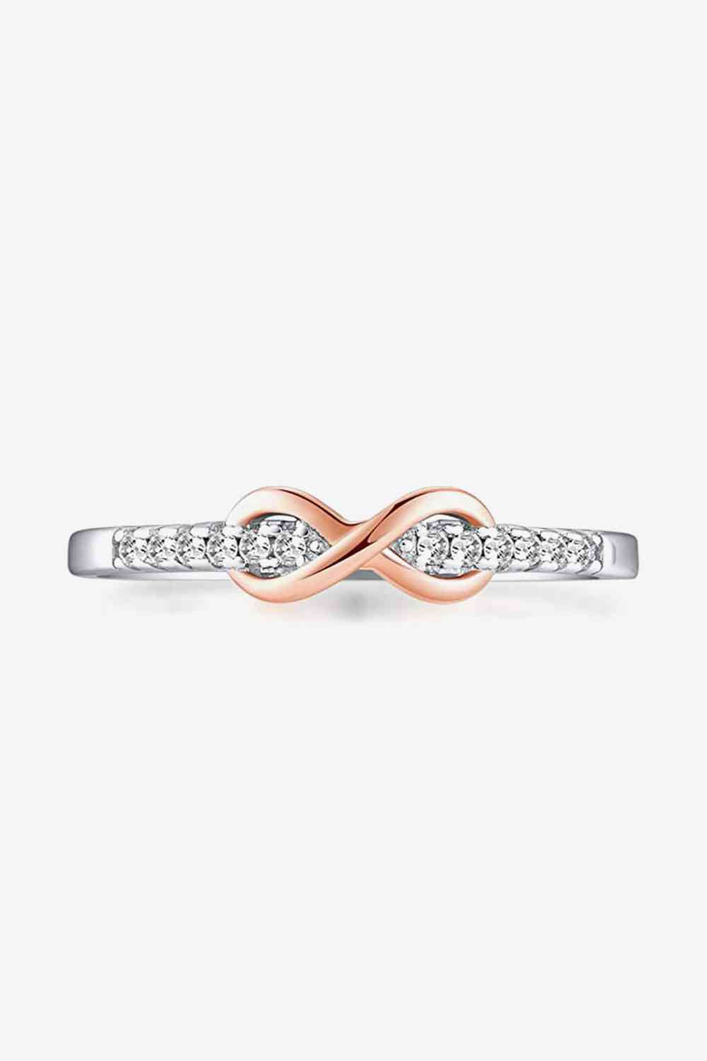 Infinity Contrast Zircon Sterling Silver Ring - Follower Of Faith Apparel