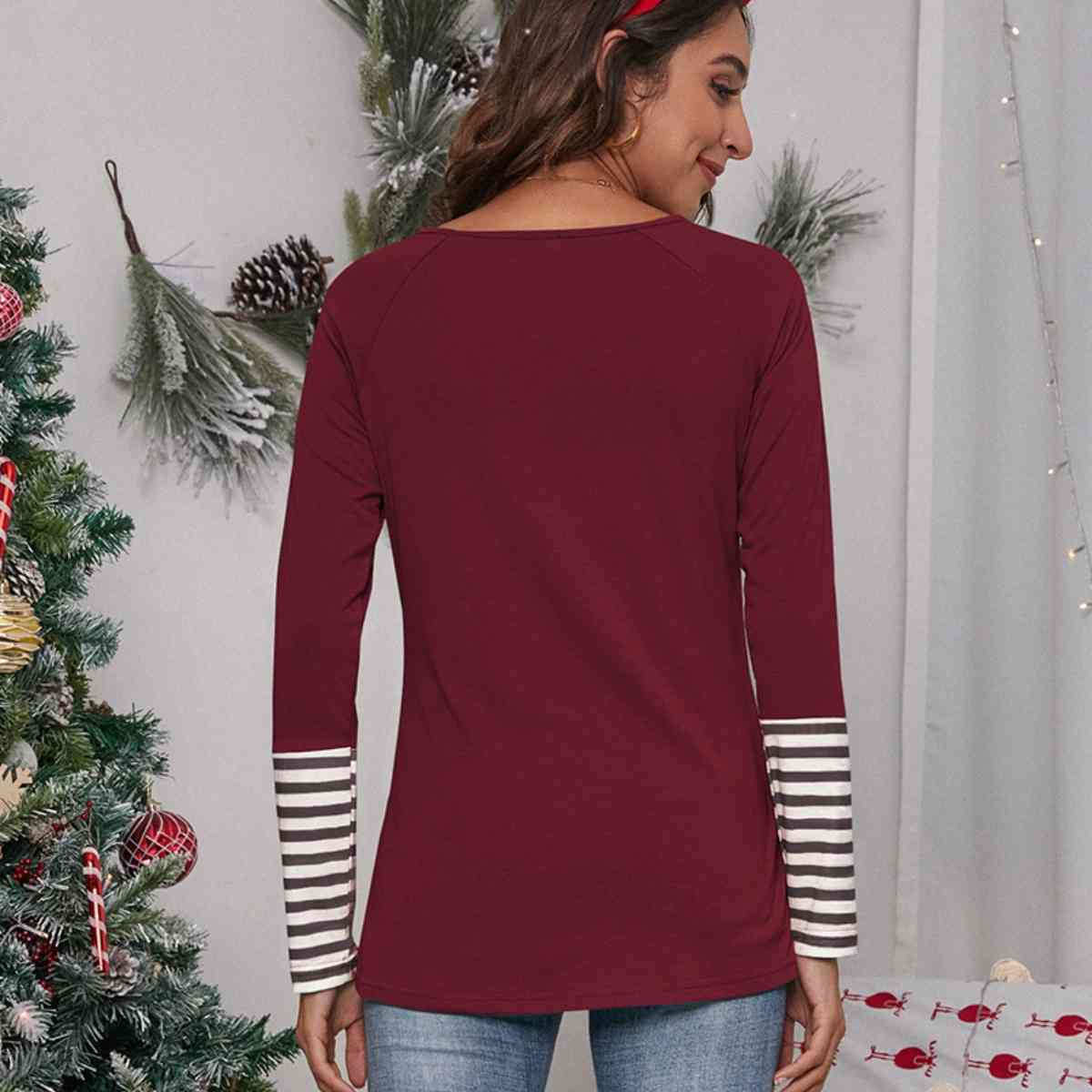 It’s Cold Outside Striped Ladies Long Sleeve Tee - Premium Ladies Long-sleeve -  Follower Of Faith Apparel Christian apparel for ladies, Christian long sleeve t shirts for ladies, Ladies christmas long sleeve tee, Ladies long sleeve, Ladies Long Sleeve Tee, Ladies Striped shirt, N@X, Ship From Overseas, Stripes long sleeve shirt Shop our Christian T-Shirts & Apparel