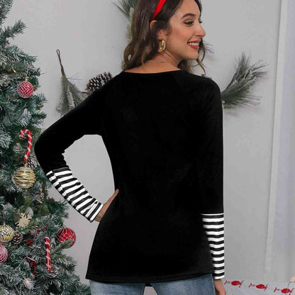 It’s Cold Outside Striped Ladies Long Sleeve Tee - Premium Ladies Long-sleeve -  Follower Of Faith Apparel Christian apparel for ladies, Christian long sleeve t shirts for ladies, Ladies christmas long sleeve tee, Ladies long sleeve, Ladies Long Sleeve Tee, Ladies Striped shirt, N@X, Ship From Overseas, Stripes long sleeve shirt Shop our Christian T-Shirts & Apparel