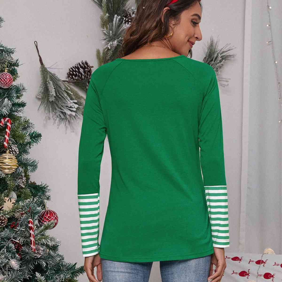 It’s Cold Outside Striped Ladies Long Sleeve Tee - Premium Ladies Long-sleeve -  Follower Of Faith Apparel Christian apparel for ladies, Christian long sleeve t shirts for ladies, Ladies christmas long sleeve tee, Ladies long sleeve, Ladies Long Sleeve Tee, Ladies Striped shirt, N@X, Ship From Overseas, Stripes long sleeve shirt Shop our Christian T-Shirts & Apparel