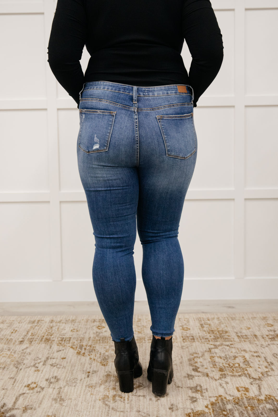 Judy Blue Buffalo Plaid Peek-A-Boo Skinnies - Premium Ladies jeans -  Follower Of Faith Apparel 0/24, 1/25, 11-3-2022, 11-9-2021, 11/30, 13/31, 14W, 15/32, 16W, 18W, 20W, 22W, 24W, 3/26, 5/27, 7/28, 9/29, Ave Marketplace, Bottoms, Denim, FD11-17-2023, Final Few Friday, flatrate, JBAvailableNow, Judy Blue, Re-Release Shop our Christian T-Shirts & Apparel