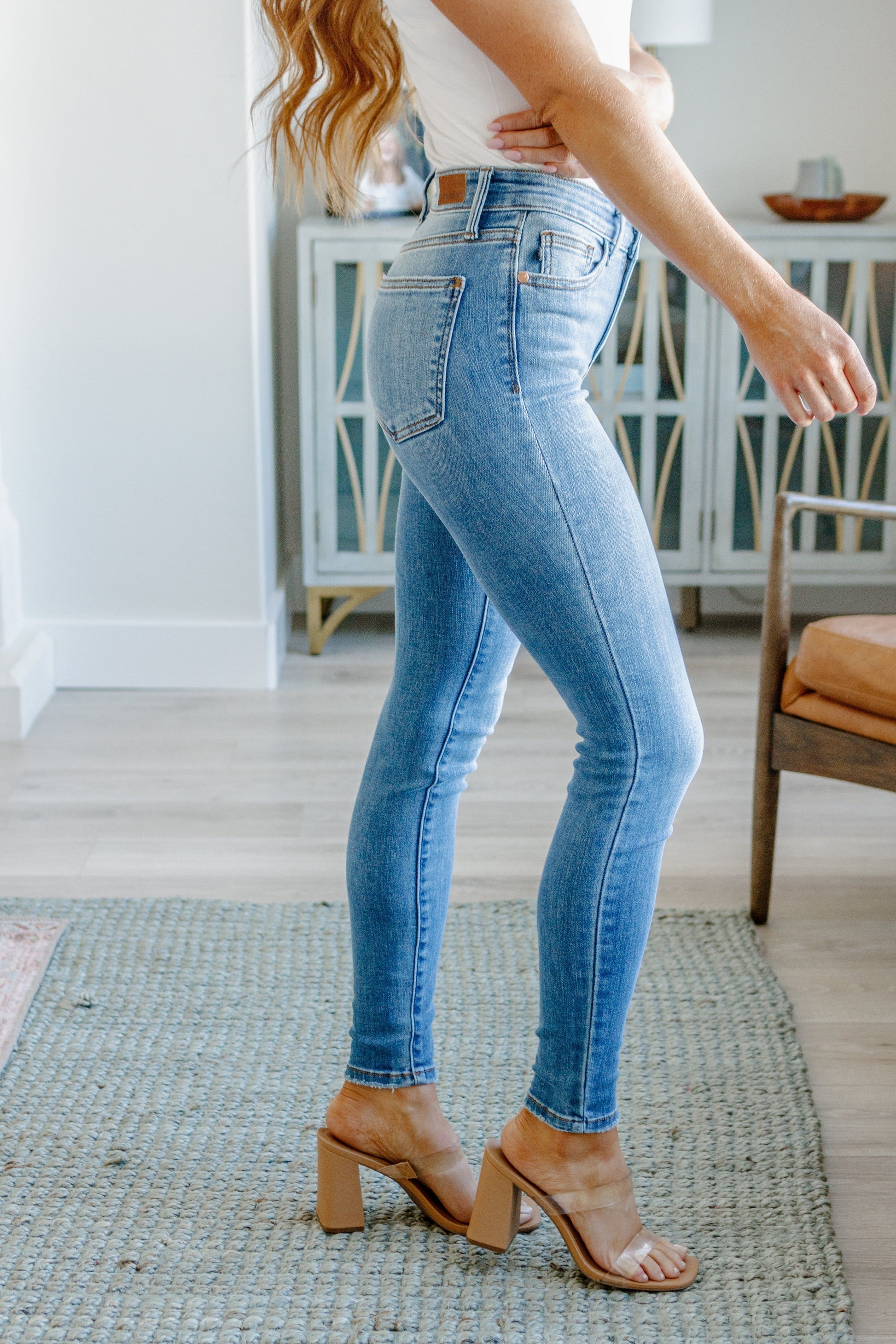 Judy Blue Catherine Mid Rise Vintage Skinny Jeans - Premium Womens -  Follower Of Faith Apparel 0/24, 1/25, 11/30, 13/31, 14W, 15/32, 16W, 18W, 20W, 22W, 24W, 3/26, 5/27, 7-12-2023, 7-25-2023, 7/28, 9/29, ASF8-15-2023, ASFWINTER23, Ave Marketplace, Bottoms, D23, Denim, flatrate, JB7-12-2023, JBAvailableNow, Judy Blue, winter23 Shop our Christian T-Shirts & Apparel