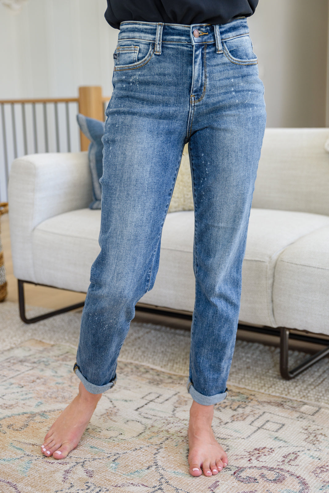 Judy Blue Corey Hi Rise Bleach Splash Boyfriend Jeans - Premium Womens -  Follower Of Faith Apparel 0/24, 1/25, 11/30, 13/31, 14W, 15/32, 16W, 18W, 20W, 22W, 24W, 3/26, 5/27, 7/28, 9-22-2022, 9/29, ASFWINTER23, Ave Marketplace, Bottoms, D23, Denim, Final Few Friday, flatrate, JBAvailableNow, Judy Blue, winter23 Shop our Christian T-Shirts & Apparel