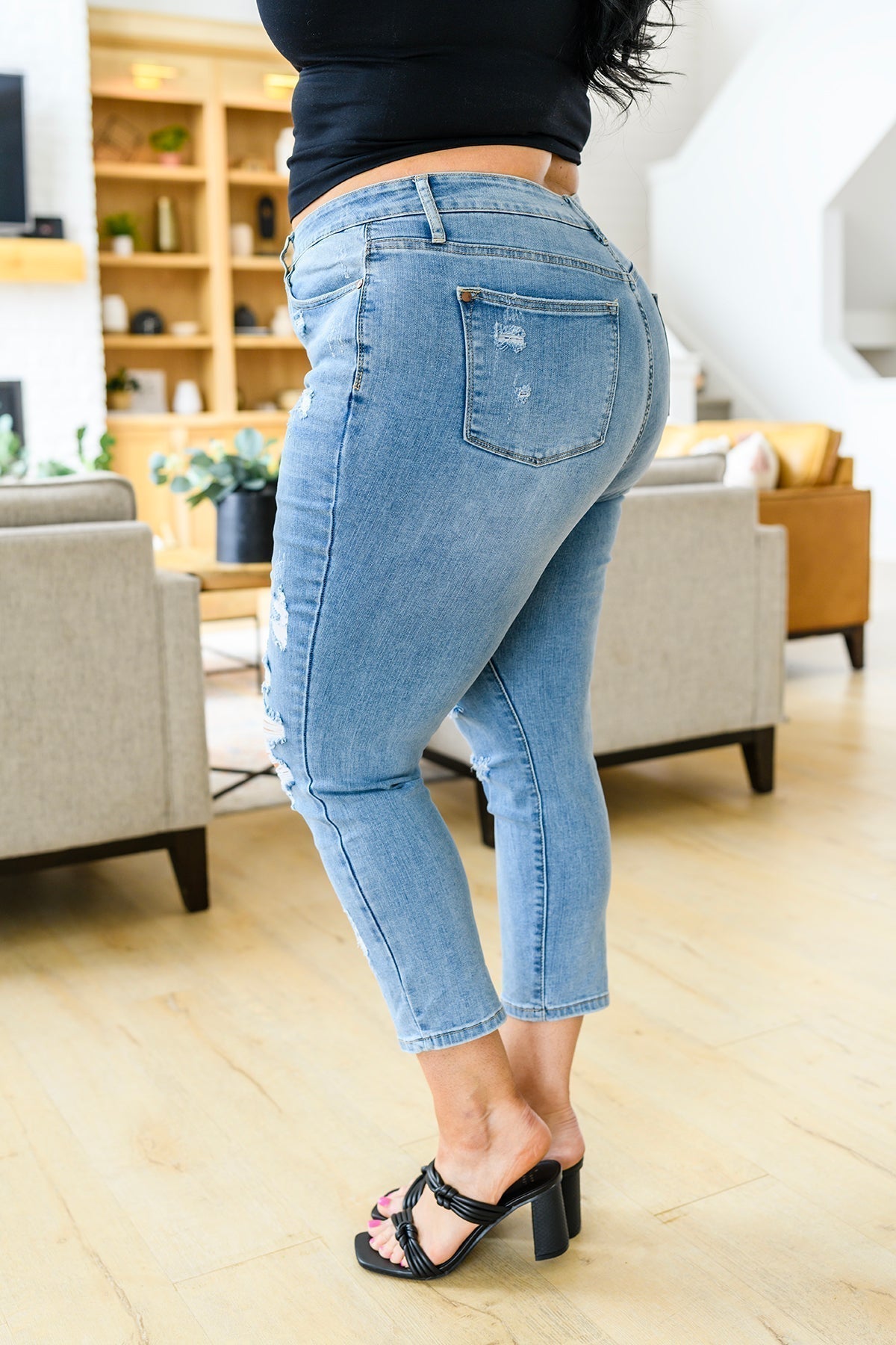 Judy Blue Florence High Waist Destroyed Boyfriend Jeans - Premium Womens -  Follower Of Faith Apparel 0/24, 1/25, 11/30, 13/31, 14W, 15/32, 16W, 18W, 20W, 22W, 24W, 3/26, 5/27, 6-28-2022, 7/28, 9/29, ASFWINTER23, Ave Marketplace, Bottoms, D23, Denim, Final Few Friday, flatrate, JBAvailableNow, Judy Blue, winter23 Shop our Christian T-Shirts & Apparel