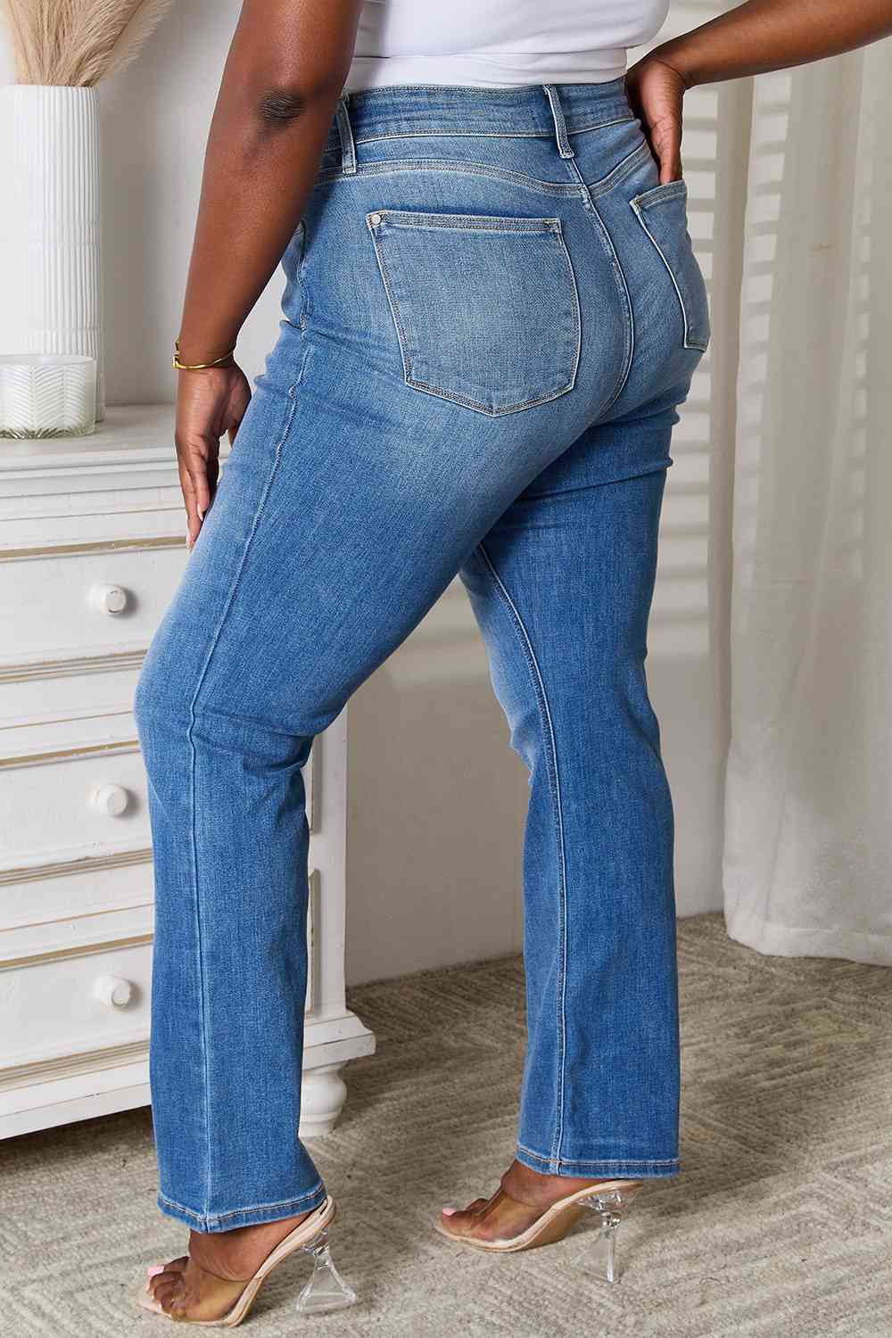 Judy Blue Full Size Bootcut Jeans with Pockets{{ shop.domain }TrendsiJudy Blue, Ship from USA