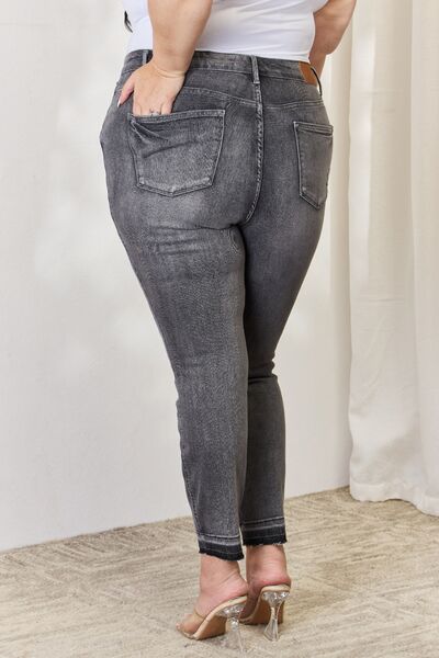 Judy Blue Full Size High Waist Tummy Control Release Hem Skinny Jeans - Premium Jeans -  Follower Of Faith Apparel 12/21/2023, Judy Blue, new, new arrival, new arrivals, newest arrival, Ship from USA Shop our Christian T-Shirts & Apparel