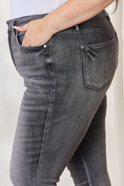 Judy Blue Full Size High Waist Tummy Control Release Hem Skinny Jeans - Premium Jeans -  Follower Of Faith Apparel 12/21/2023, Judy Blue, new, new arrival, new arrivals, newest arrival, Ship from USA Shop our Christian T-Shirts & Apparel