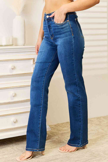 Judy Blue Full Size Straight Leg Jeans with Pockets - Premium Jeans -  Follower Of Faith Apparel Judy Blue, Ship from USA Shop our Christian T-Shirts & Apparel