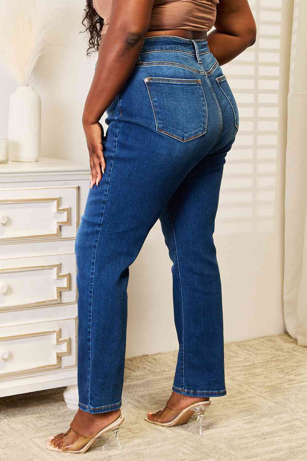 Judy Blue Full Size Straight Leg Jeans with Pockets - Premium Jeans -  Follower Of Faith Apparel Judy Blue, Ship from USA Shop our Christian T-Shirts & Apparel