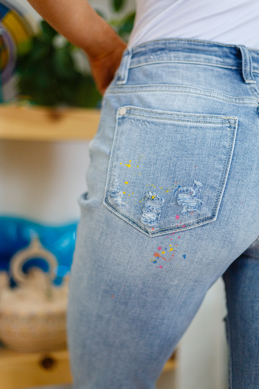 Judy Blue Isabella Paint Splatter Boyfriend Jeans - Premium Womens -  Follower Of Faith Apparel 0/24, 1-24-2023, 1/25, 11/30, 13/31, 14W, 15/32, 16W, 18W, 20W, 22W, 24W, 3/26, 5/27, 7/28, 9/29, ASF3-9-2023, ASFWINTER23, Ave Marketplace, Bottoms, Denim, Final Few Friday, flatrate, JBAvailableNow, Jeans, Judy Blue, Morgan, Sarah Shop our Christian T-Shirts & Apparel