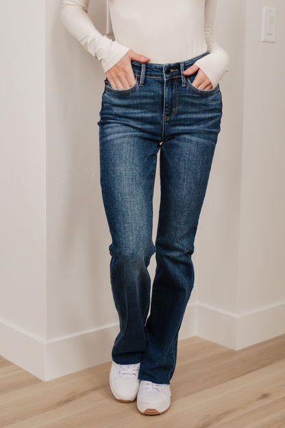 Judy Blue Josephine Mid Rise Raw Hem Bootcut Jeans - Premium Womens -  Follower Of Faith Apparel 0/24, 1/25, 11/30, 12-13-2023, 12-19-2023, 13/31, 14W, 15/32, 16W, 18W, 20W, 22W, 24W, 3/26, 5/27, 6-21-2023, 7-7-2023, 7/28, 9/29, ASF8-10-2023, Ave Marketplace, Bottoms, flatrate, JB11-29-2023, JB6-21-2023, JBAvailableNow, JBEVERGREEN, Judy Blue, Kylie, Restocks, Sarah Shop our Christian T-Shirts & Apparel